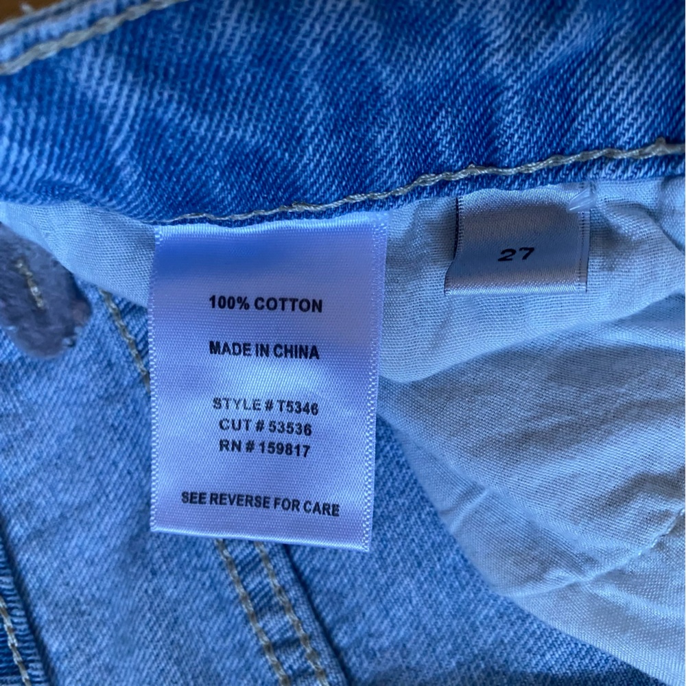 Altar'd State Jeans Women’s 27 Distressed Blue Cotton 34” Casual Juniors - Picture 11 of 11
